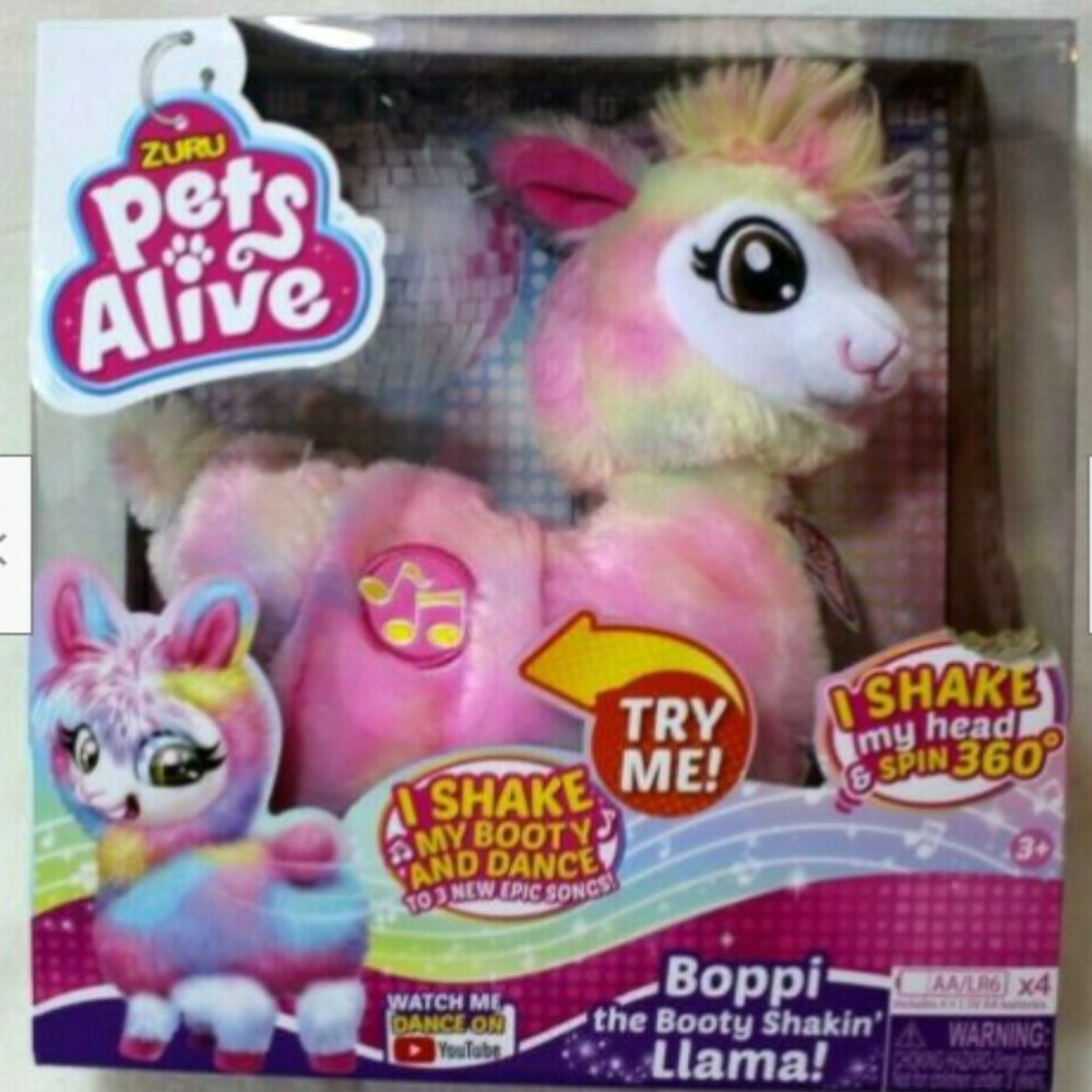 Pets Alive Boppi The Booty Shakin Llama Rainbow
